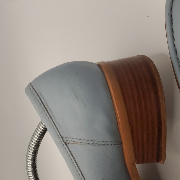 Etienne Aigner Vintage Women's Stella Blue Leather Penny Loafers Sz 7.5 Preppy - Picture 8 of 13